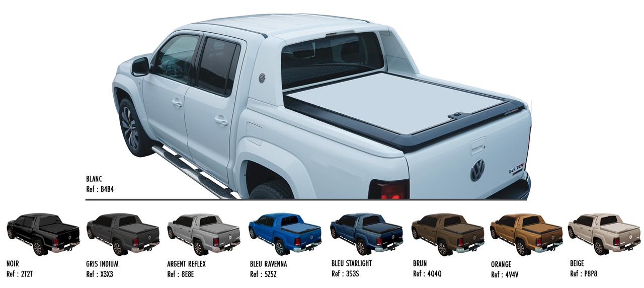 Tonneau Coveralu V2 Volkswagen Amarok V6 Double Cabine - Beige P8P8