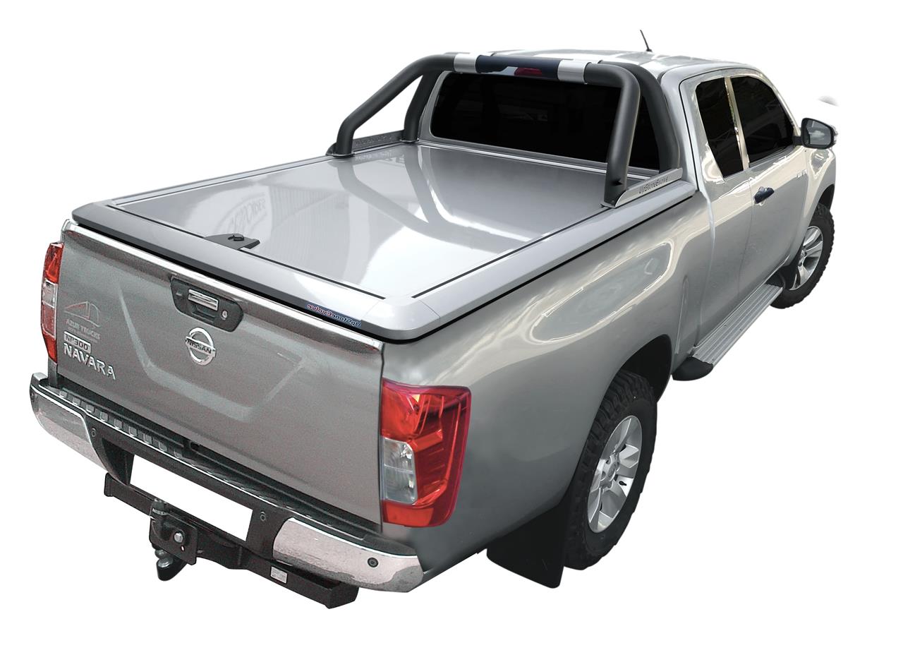 Tonneau Cover Alu V2 Nissan Np300 2016+ King Cab Blanc Nacre Qab