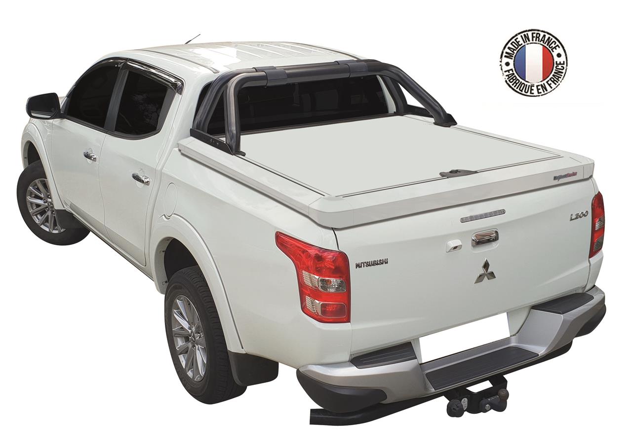 Tonneau Cover Alu Mitsubishi L200 Club Cab 2016+ - Peint Integralement -  Blanc W85