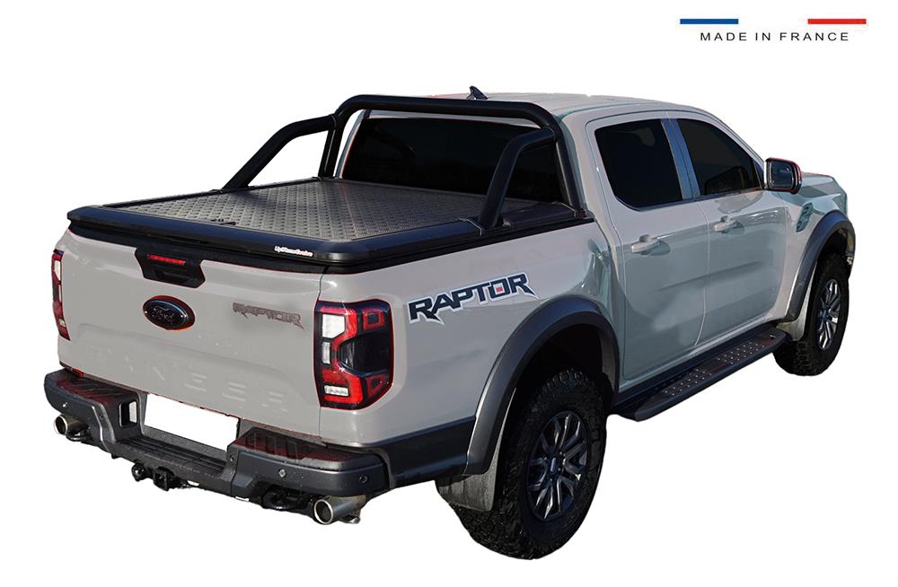 Tonneau Cover Aluminium V2 Ford Ranger 23+ Double Cabine Compatible Roll Bar Usptone