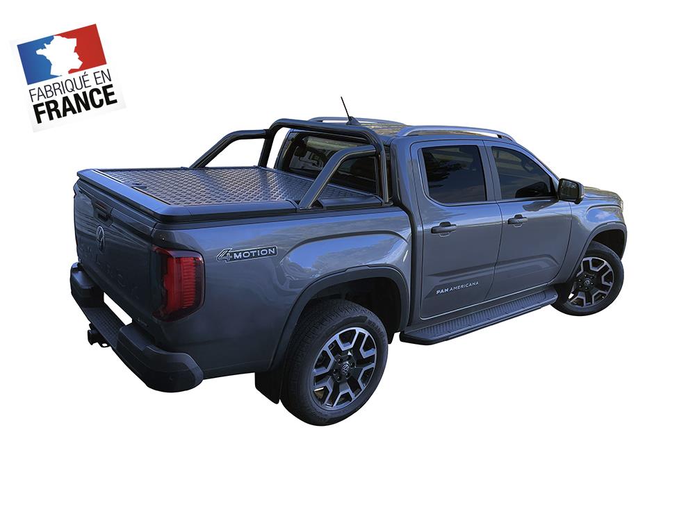 Tonneau Cover Alu V2 Noir Volkswagen Amarok/aventura 2023+ Compatible Arceau Upstone