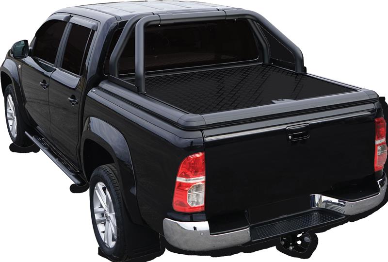 Roll Bar Double Tube Inox Thermolaque Noir Ø 76 Pour Tonneau Cover Alu Upstone Toyota Hilux 2016+