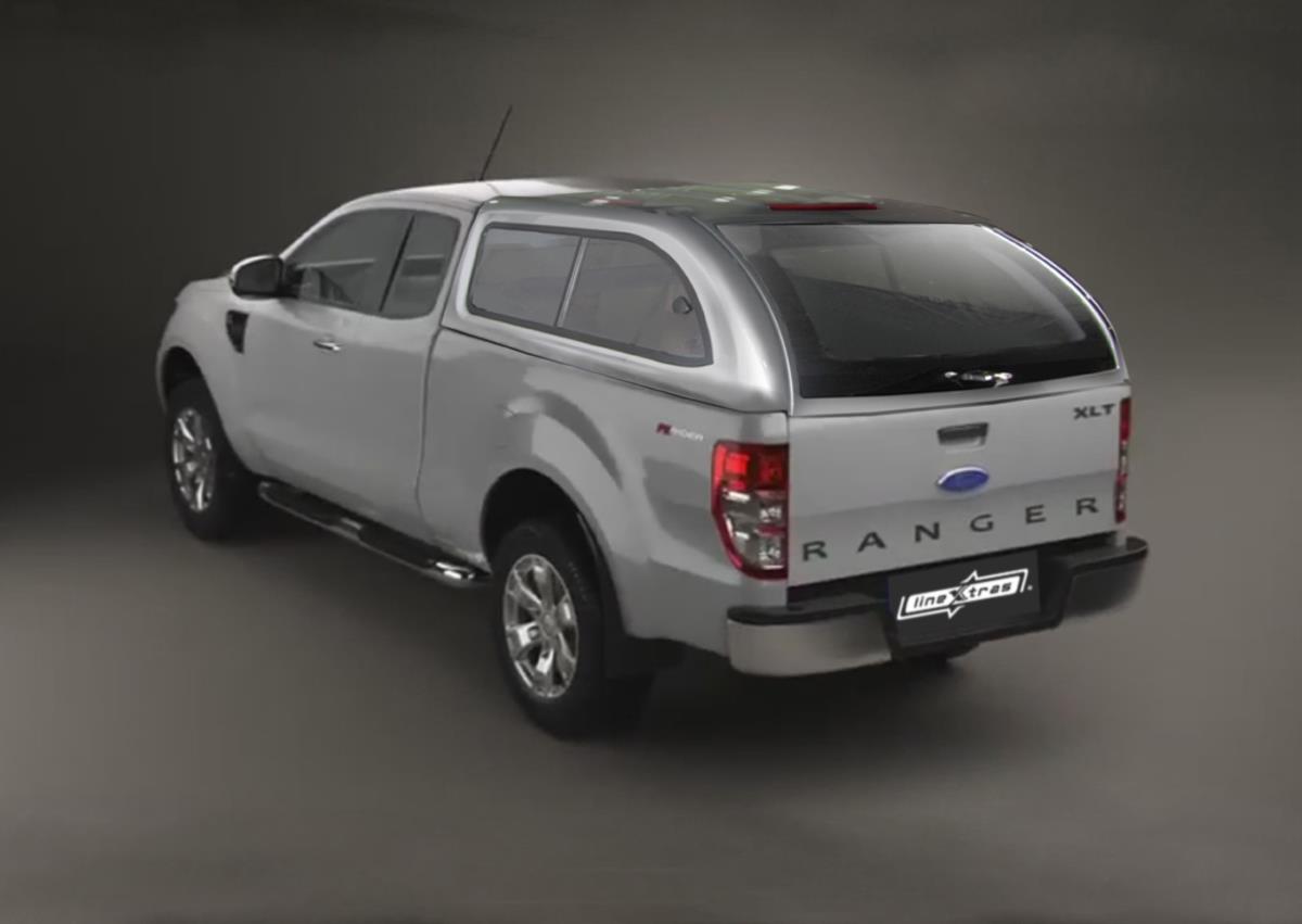 Hard Top Fb Ford Ranger 2012+ Double Cab Avec Vitres Gris Titanium 30B
