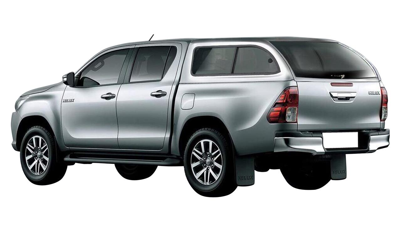 Hard Top Fb Toyota Hilux 2016+ Extra Cab Av Vitre Laterale Bleu 8X2