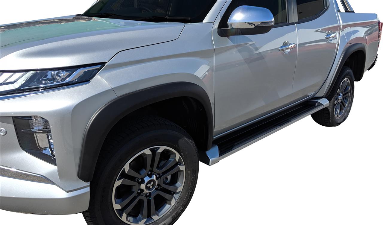 Elargisseur D'ailes Abs Mitsubishi L200 2019+ Double Et Club Cab Noir Mat