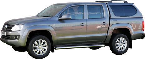 Hard Top Sline Gls Volkswagen Amarok 2010+ Double Cabine Avec Vitres Reflet D'argent 8E8E