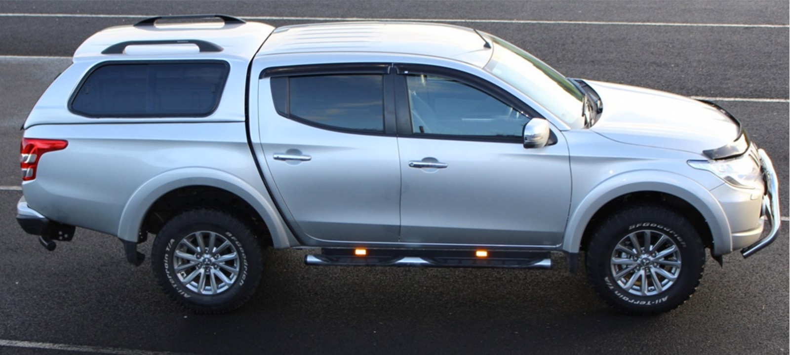 Hard Top Sline Gls Mitsubishi L200/fiat Fullback Double Cabine 2016+ Avec Vitres Bleu Electric D23