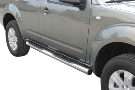 Tubes Marche Pieds Inox Ø76 Nissan Terrano 2 3P 3.0L 2000/2005