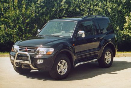 Tubes Marche Pieds Inox Ø76 Mitsubishi Pajero 2000+ 3 Portes Glx