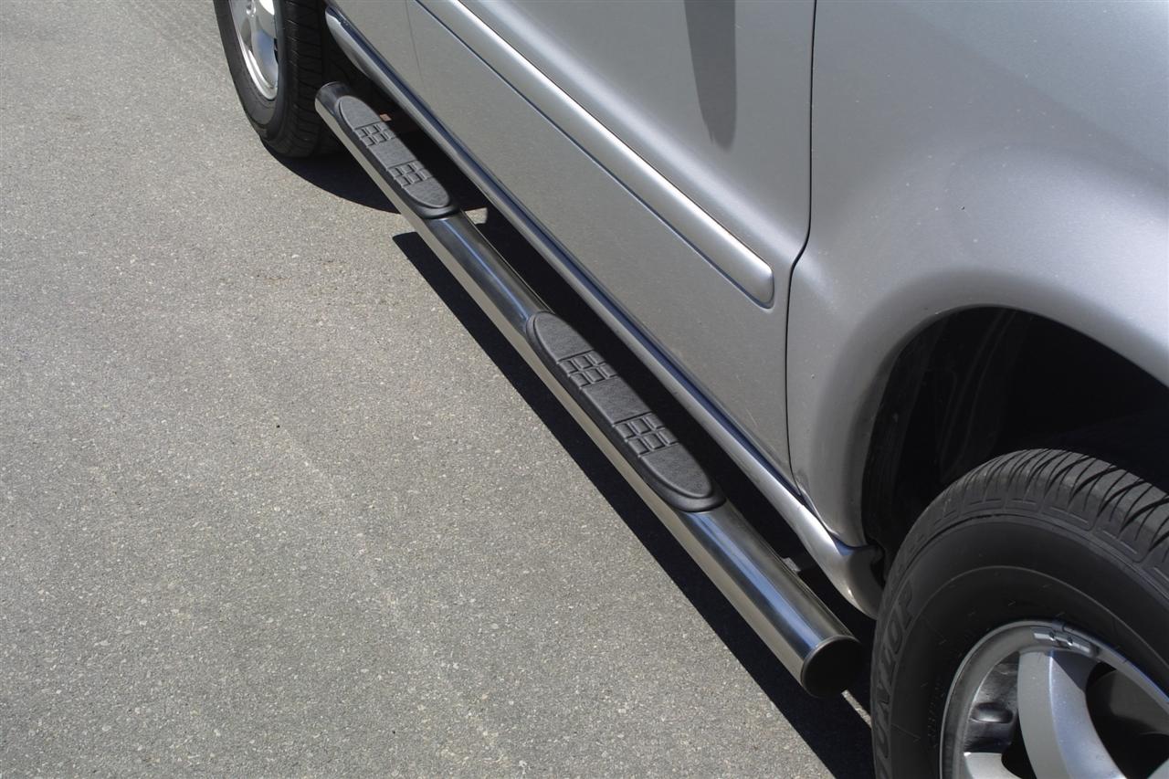 Tubes Marche Pieds Inox Ø76 Mercedes Ml 98/05