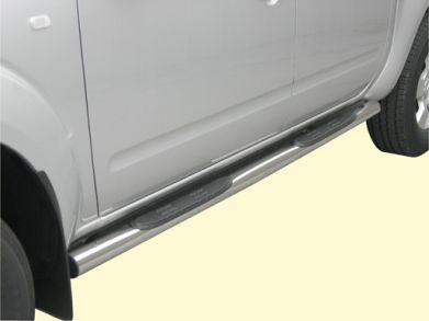 Tubes Marche Pieds Inox Ø76 Nissan Navara 2005+ Double Cab
