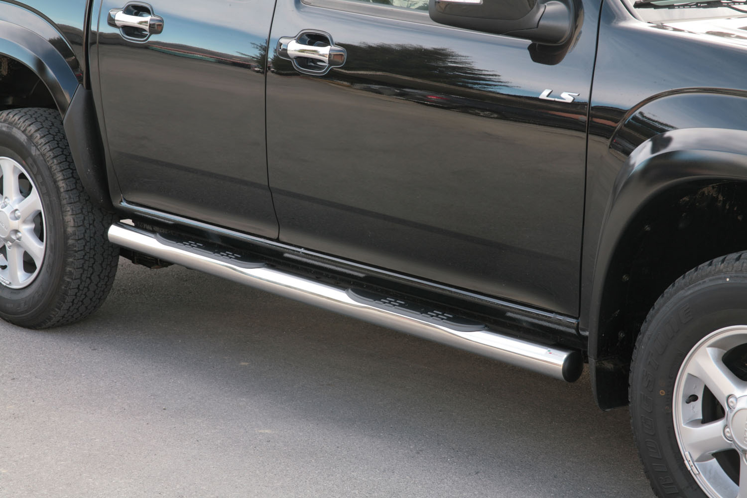 Tubes Marche Pieds Inox Ø76 Isuzu Dmax 2003/2011 (Dbl Et Space)