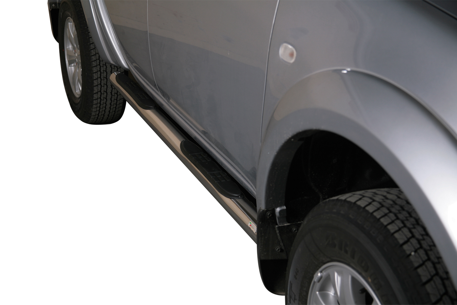Tubes Marche Pieds Inox Ø76 Mitsubishi L200 Double Cab 2010+