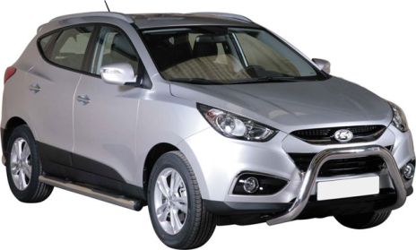 Tubes Marche Pieds Inox Ø76 Hyundai Ix35 2010+
