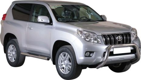 Tubes Marche Pieds Inox Ø76 Toyota Lc150 3 Portes 2009+