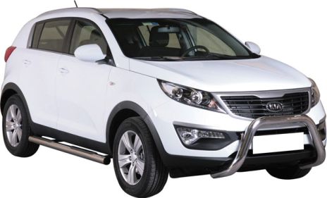 Tubes Marche Pieds Inox Ø76 Kia Sportage 2010+