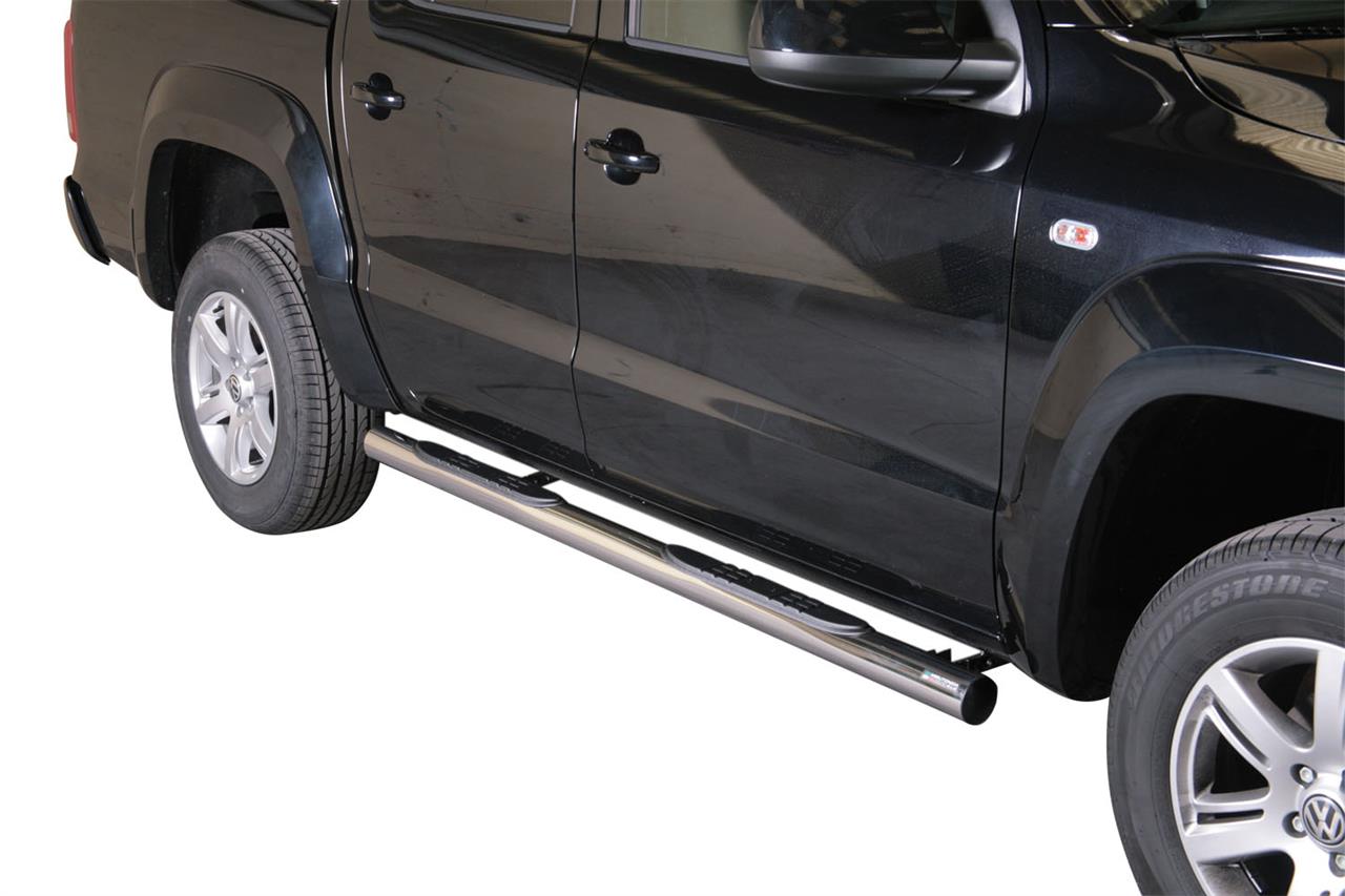 Tubes Marche Pieds Inox Ø76 Volkswagen Amarok 2010+