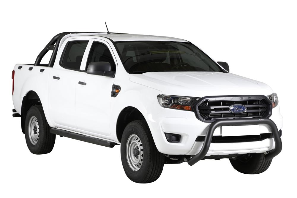 Tubes Marche Pieds Thermolaque Noir Ø76 Ford Ranger 2012+ Double Cab