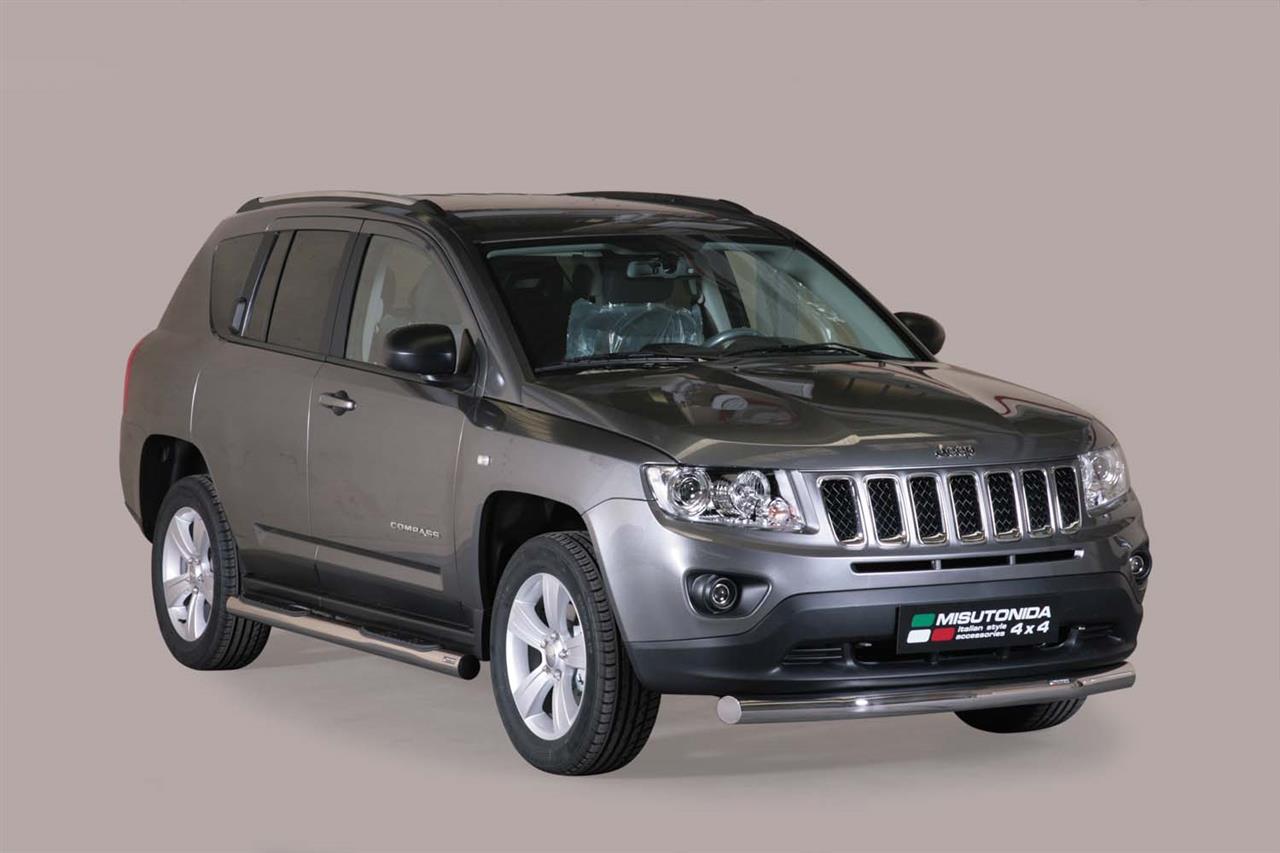 Tubes Marche Pieds Inox Ø76 Jeep Compass 2011+