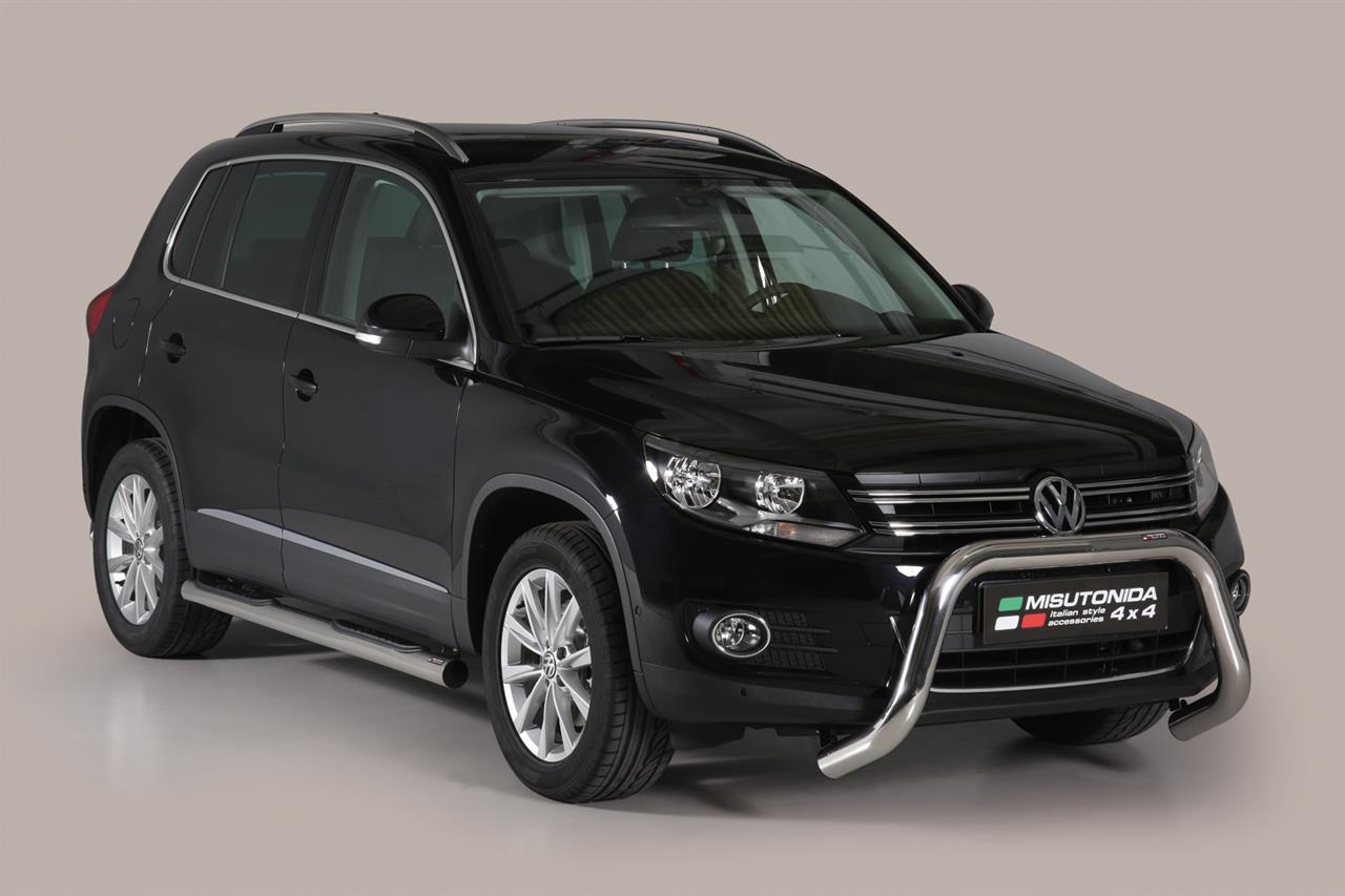 Tubes Marche Pieds Inox Ø76 Volkswagen Tiguan 2011+