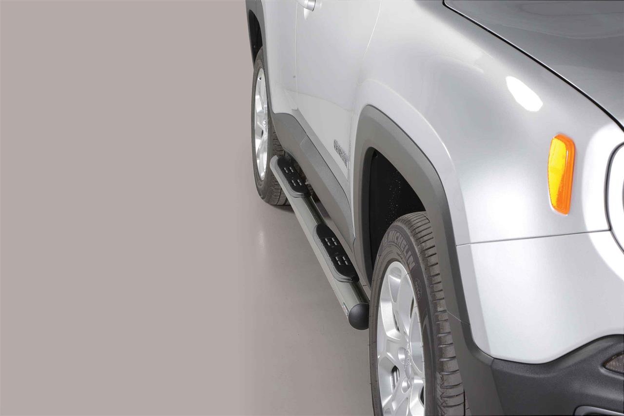 Tubes Marche Pieds Inox Ø 76 Jeep Renegade 2014+