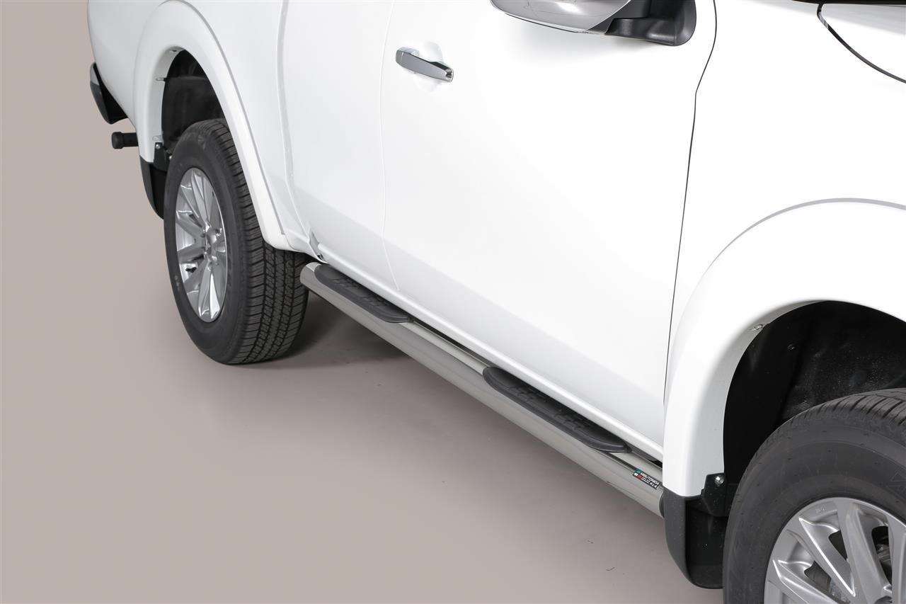 Tubes Marche Pieds Noir Ø 76 Mitsubishi L200 Club Cab 2016+