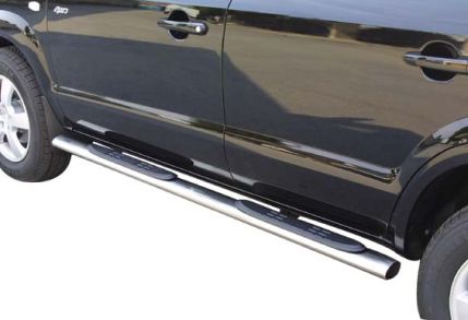 Tubes Marche Pieds Ovale Inox Ø76 Hyundai Tucson 2004+