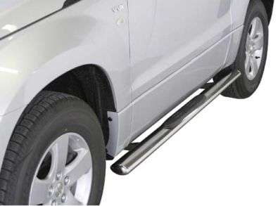 Tubes Marche Pieds Ovale Inox Ø76 Suzuki Grand Vitara 2005/2009 5P