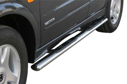 Tubes Marche Pieds Ovale Inox Ø76 Ssangyong Kyron