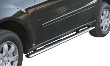 Tubes Marche Pieds Ovale Inox Ø76 Mercedes Ml 2006+