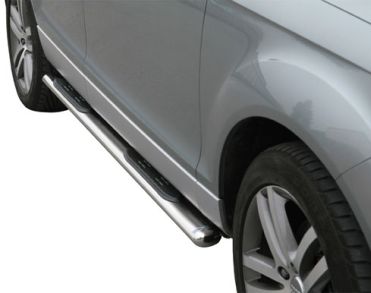 Tubes Marche Pieds Ovale Inox Ø76 Audi Q7 2006+