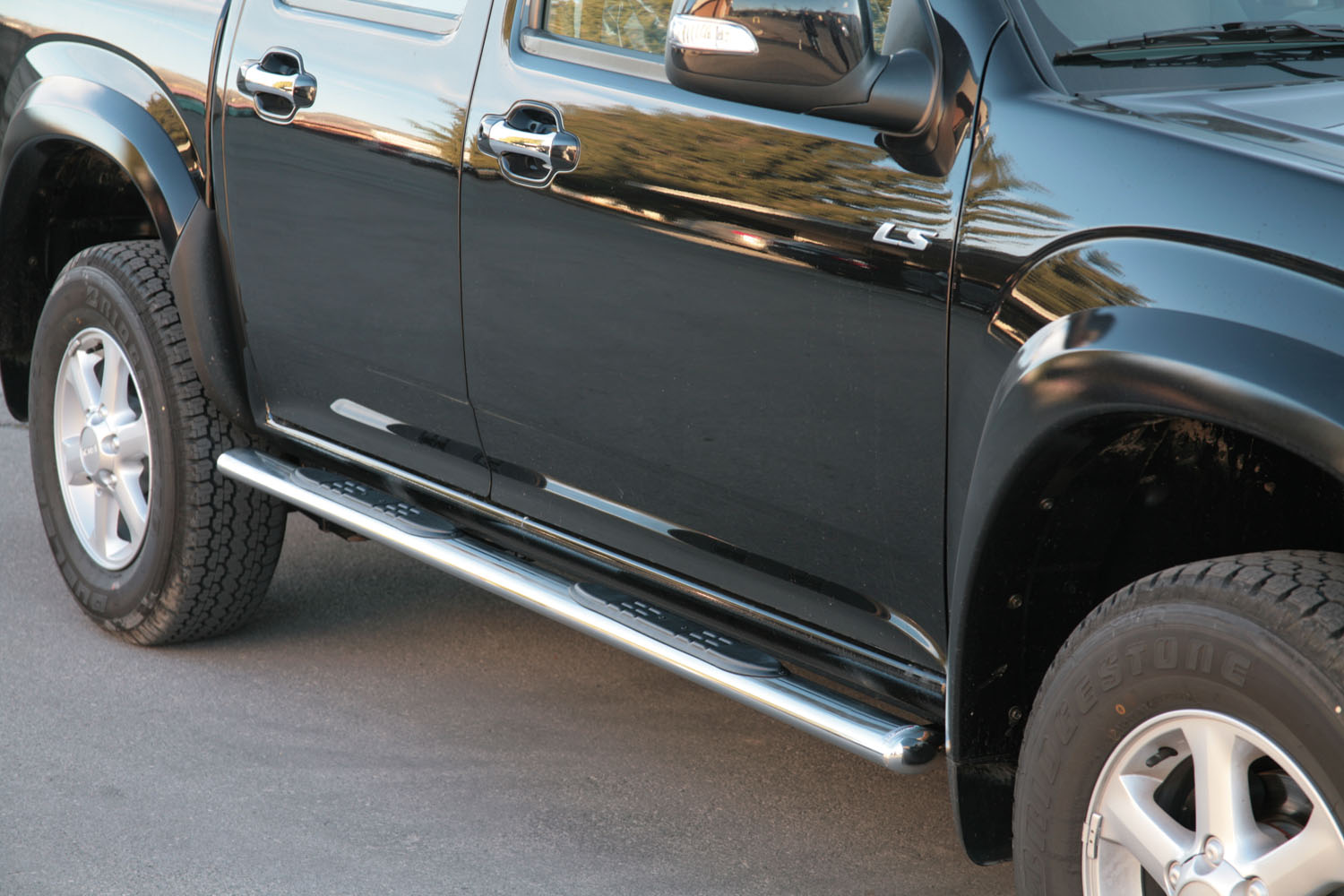 Tubes Marche Pieds Ovale Inox Ø76 Isuzu Dmax 07/2011 (Dbl Et Space)