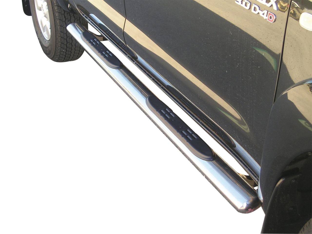 Tubes Marche Pieds Ovale Inox Ø76 Toyota Vigo Double Cab 2006+