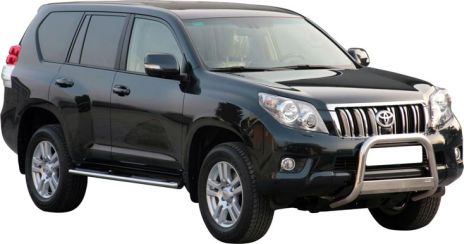Tubes Marche Pieds Ovale Inox Ø76 Toyota Lc150 5 Portes 2009+