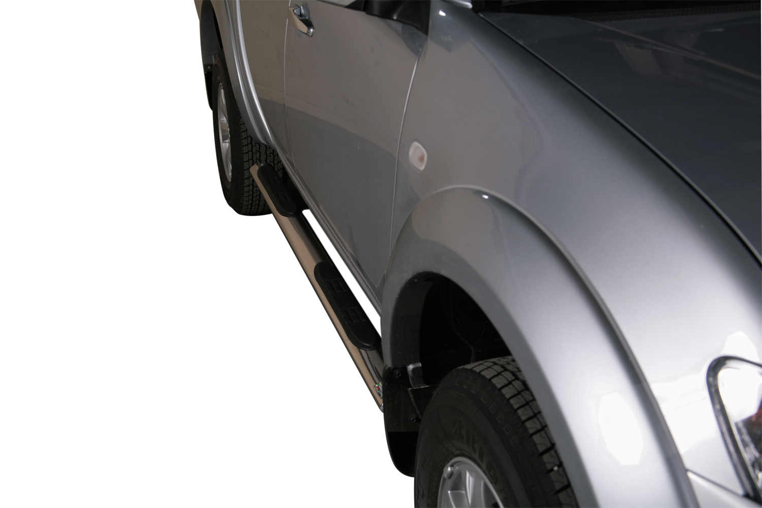 Tubes Marche Pieds Ovale Inox Ø76 Mitsubishi L200 2010+ Double Cab