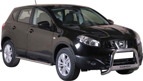 Tubes Marche Pieds Ovale Inox Ø76 Nissan Qashqai 2010+
