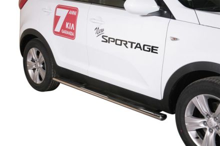 Tubes Marche Pieds Ovale Inox Ø76 Kia Sportage 2010+
