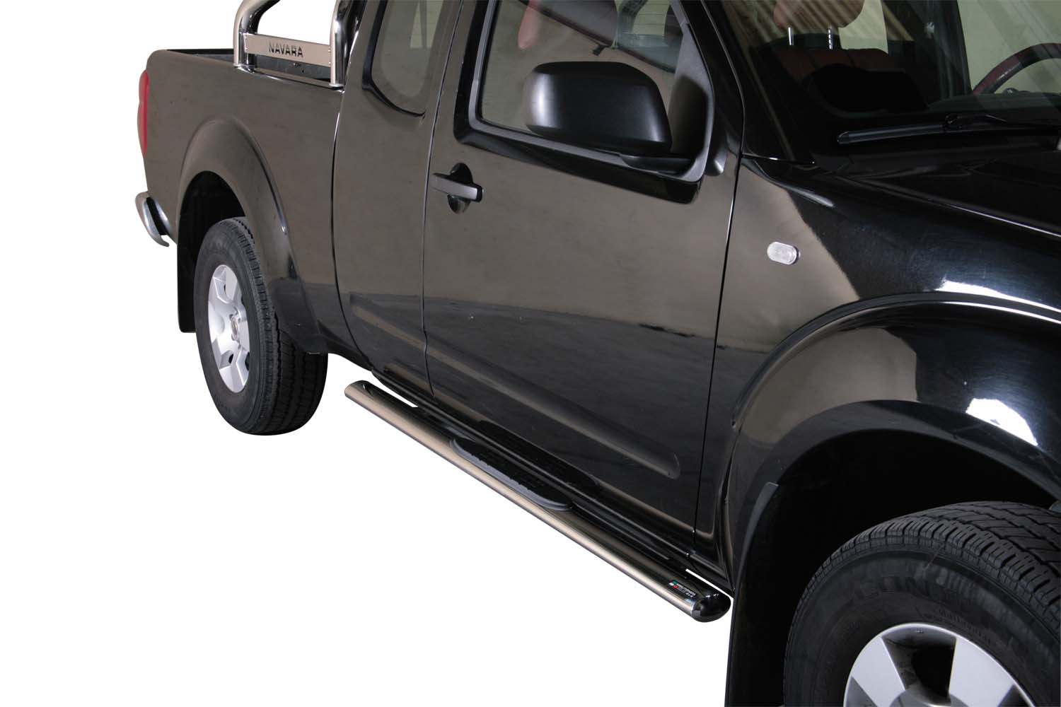 Tubes Marche Pieds Ovale Inox Ø76 Nissan D40 King Cab 2005+