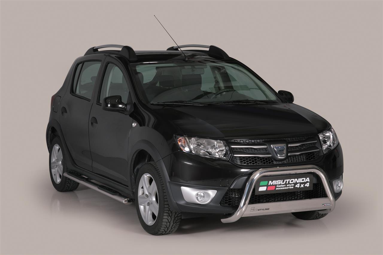 Tubes Marche Pieds Ovale Inox Ø76 Dacia Sandero Stepway 2013+