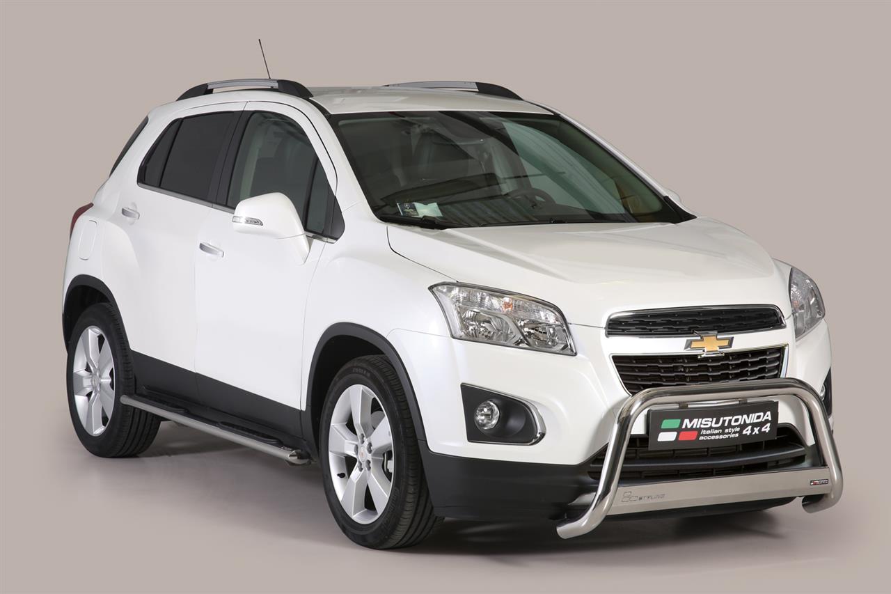 Tubes Marche Pieds Ovale Inox Ø76 Chevrolet Trax 2013+