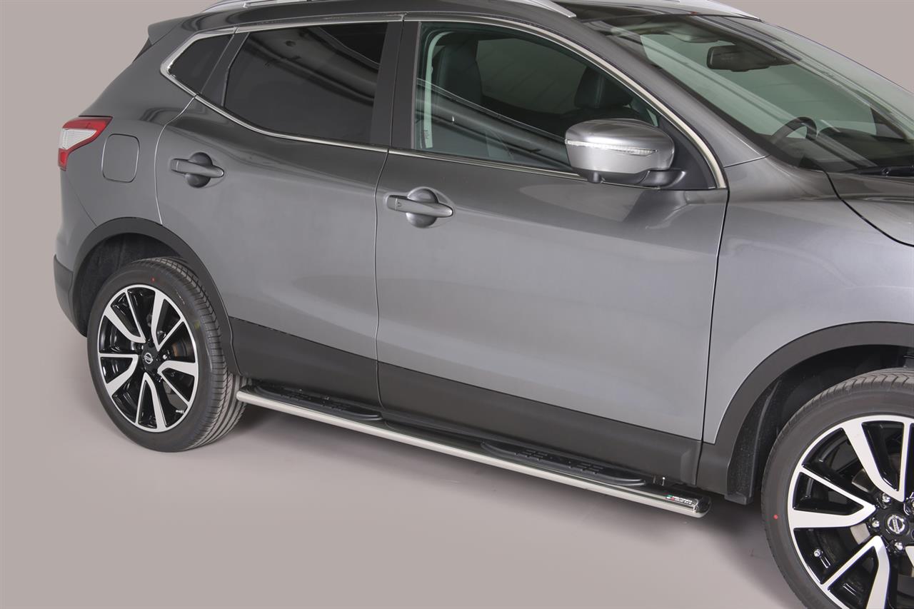 Tubes Marche Pieds Ovale Inox Ø76 Nissan Qashqai 5P 2014+
