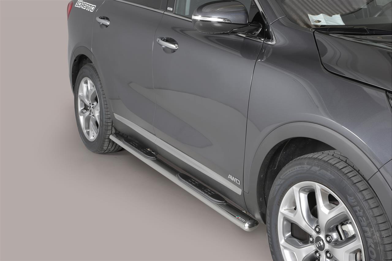 Tubes Marche Pieds Ovale Inox Ø 76 Kia Sorento 2015+