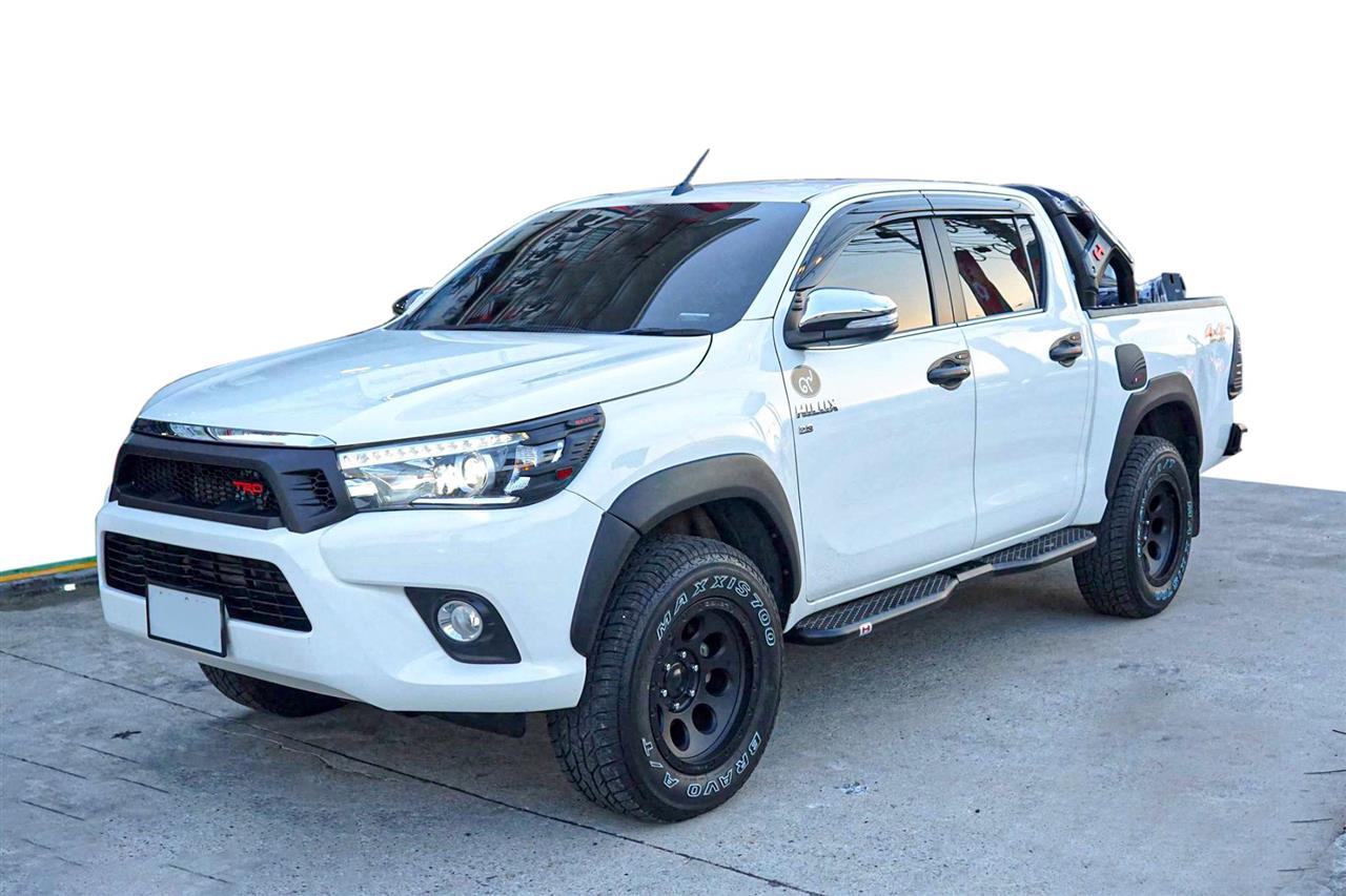 Marche Pieds Acier Noir Hamer Toyota Hilux 2016+