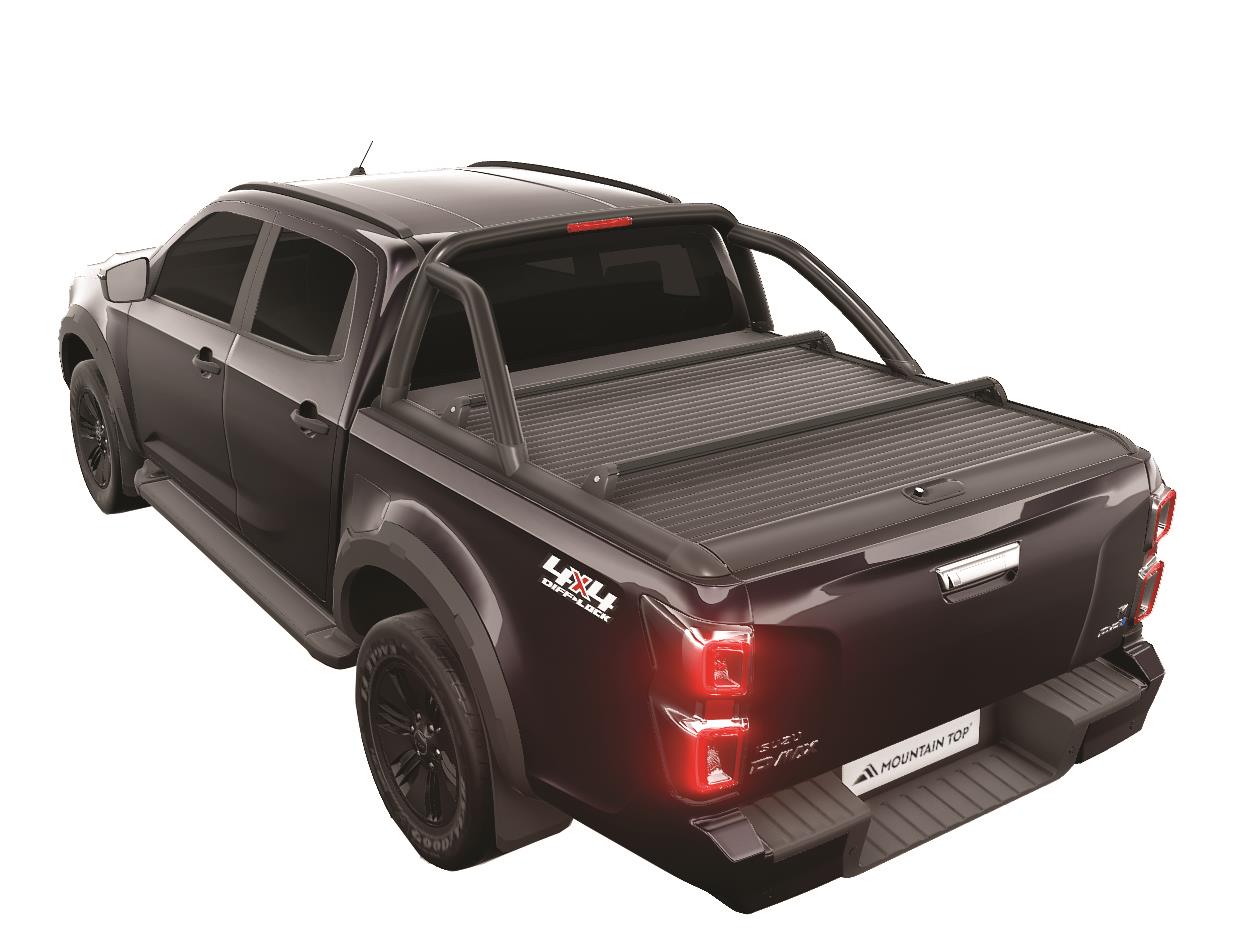 Barres De Portage Noires Pour Roll Cover Mountain Top By Realtruck Dmax 2020+ (La Paire)