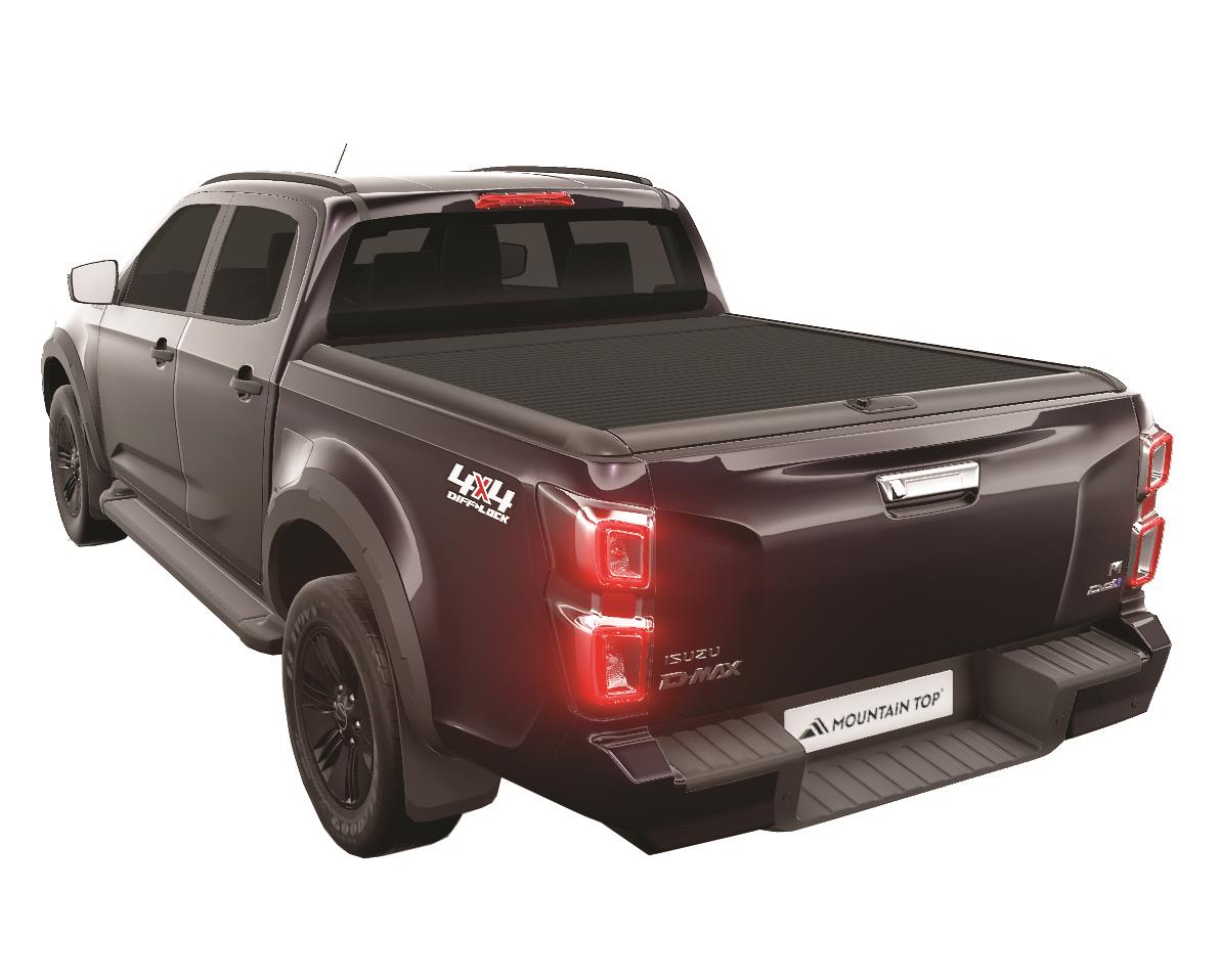 Couvre Benne Retractacble  Mountain Top By Realtruck Isuzu Dmax 2020+ Space Cab Noir