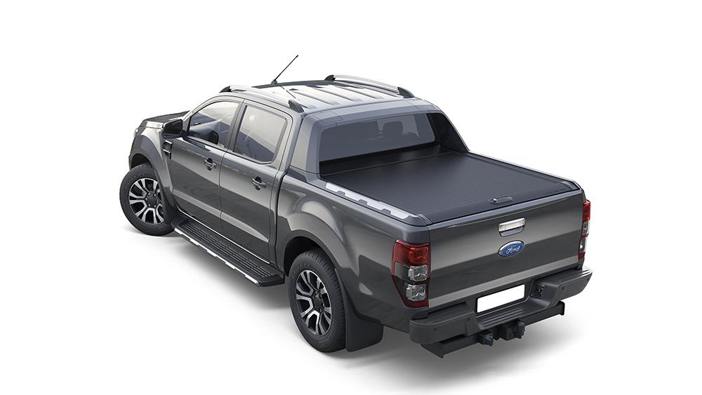 Couvre Benne Retractacble  Mountain Top By Relatruck Ford Ranger 2016+ Wildtrack Super Cab Noir