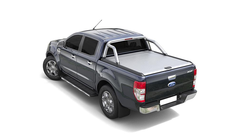 Couvre Benne Retractacble  Mountain Top By Relatruck Ford Ranger 2012/2023 Super  Cab Gris