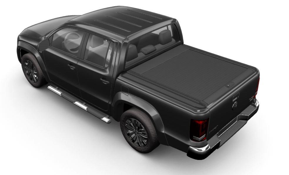 Couvre Benne Retractacble  Mountain Top By Realtruck Vw Amarok 2010+ Double Cab Noir