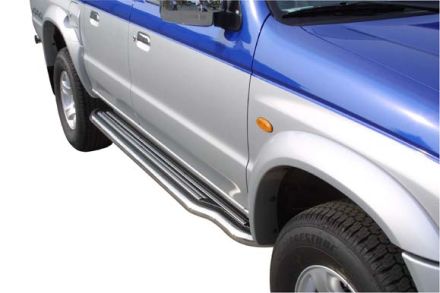 Marche-Pieds Inox Ø50 Mazda B2500 2003/2006 (1M90) Xtra Cab