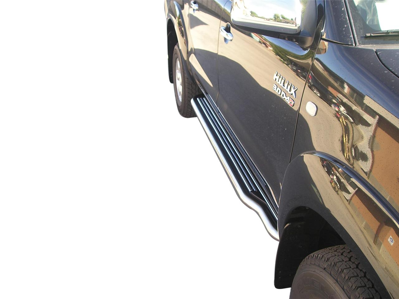 Marche-Pieds Inox Ø50 Toyota Vigo Dble Cab 2005/2015